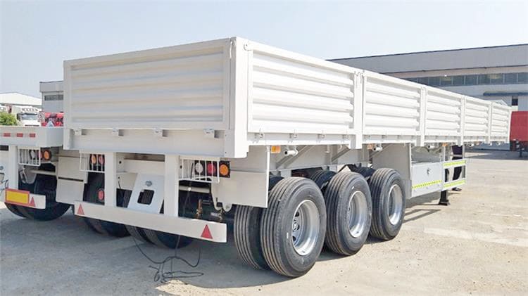 China Triaxle with Boards Semi Trailer with Side Wall