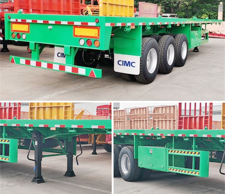 3 Axle 40 Foot Flatbed Tractor Trailers for Sale in Jamaica