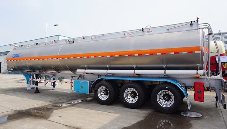 3 Axles 40000L Aluminum Tankers Trailer 