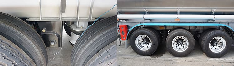 3 Axles 40000L Aluminum Tankers Trailer 