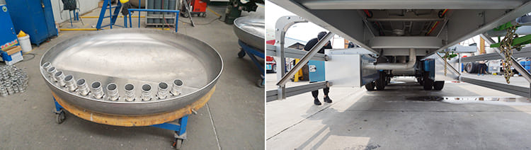 3 axles aluminum tankers semi trailer 