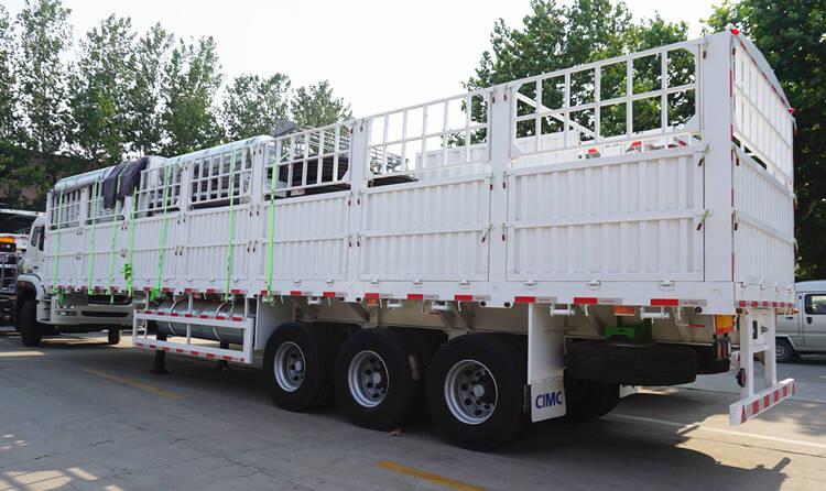 Fence semi trailer - CIMC 3 axle 60 ton cargo trailer for sale