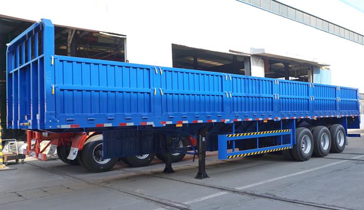 3 Axle Side Wall Semi Trailer for Container or Cargo