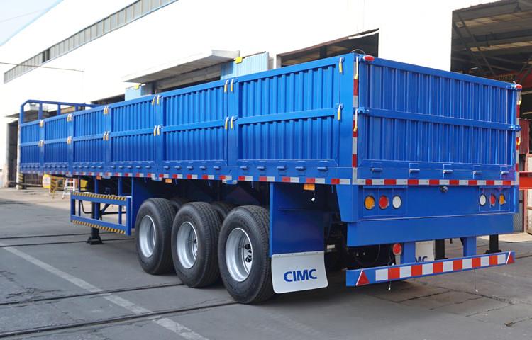 3 Axle Side Wall Semi Trailer for Container or Cargo