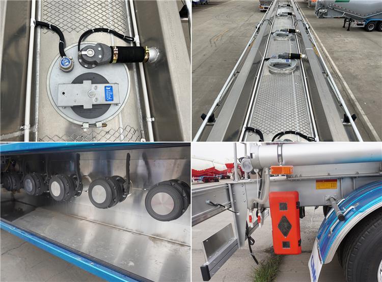 CIMC 38000 Lts Aluminum Tanker Trailer for Sale Price In Costa Rica
