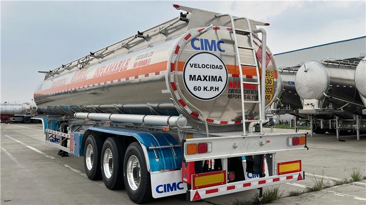 CIMC 38000 Lts Aluminum Tanker Trailer for Sale Price In Costa Rica