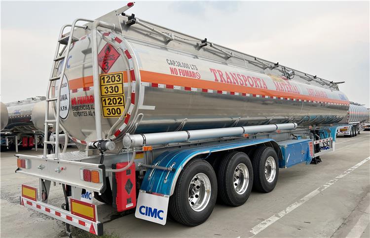 CIMC 38000 Lts Aluminum Tanker Trailer for Sale Price In Costa Rica