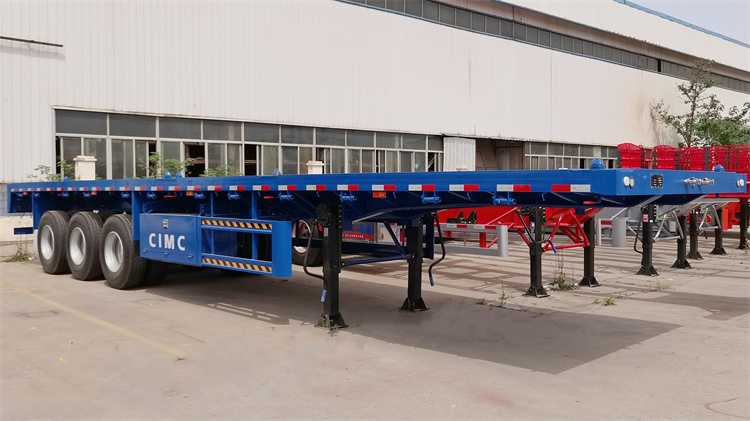 CIMC Tri Axle Trailer for Sale In Tanzania | Tri Axle Flatbed Trailer for Sale | CIMC Vehicles Group