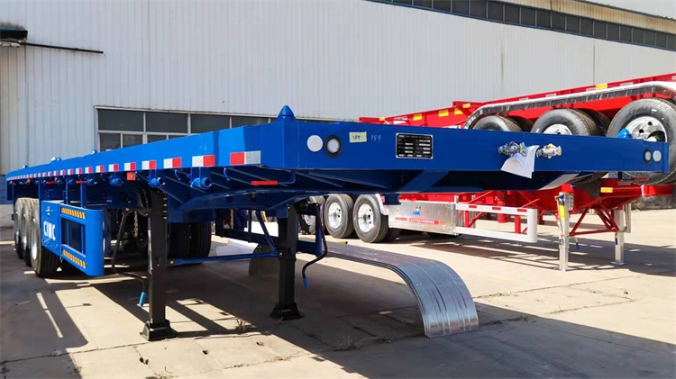 CIMC Tri Axle Trailer for Sale In Tanzania | Tri Axle Flatbed Trailer for Sale | CIMC Vehicles Group