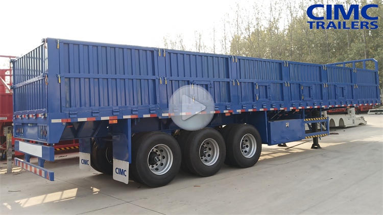 CIMC Drop Side Trailer | Side Wall Trailer | Side Wall Semi Trailer | Tri Axle Dropside Trailer for Sale In Sudan