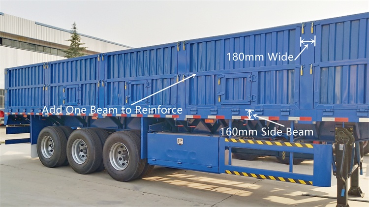 CIMC Drop Side Trailer | Side Wall Trailer | Side Wall Semi Trailer | Tri Axle Dropside Trailer for Sale In Sudan