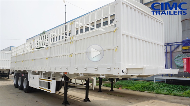 CIMC 60 Ton Fence Trailer | Fence Cargo Trailer for Sale In Sudan | Cattle Transport Trailers | CIMC Trailer Manufacturer