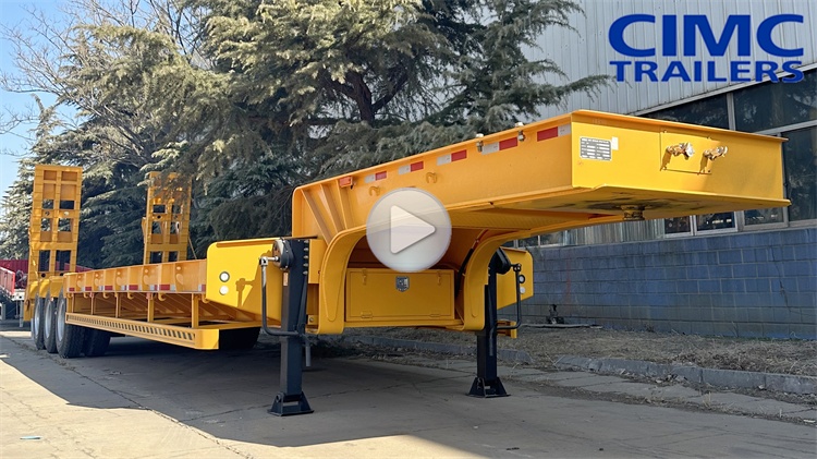 CIMC Trailers for Sale | 3 Axle 80 Ton Low Bed Trailer Truck for Sale In Madagascar