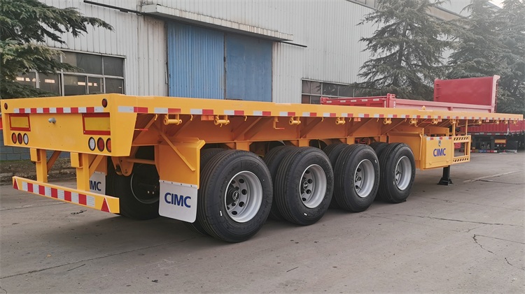 CIMC 4 Axle Flatbed Trailer for Sale In Zambia | CIMC Trailer Manufacturer