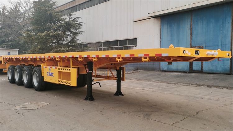 CIMC 4 Axle Flatbed Trailer for Sale In Zambia | CIMC Trailer Manufacturer