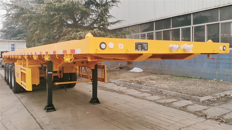 CIMC 4 Axle Flatbed Trailer for Sale In Zambia | CIMC Trailer Manufacturer