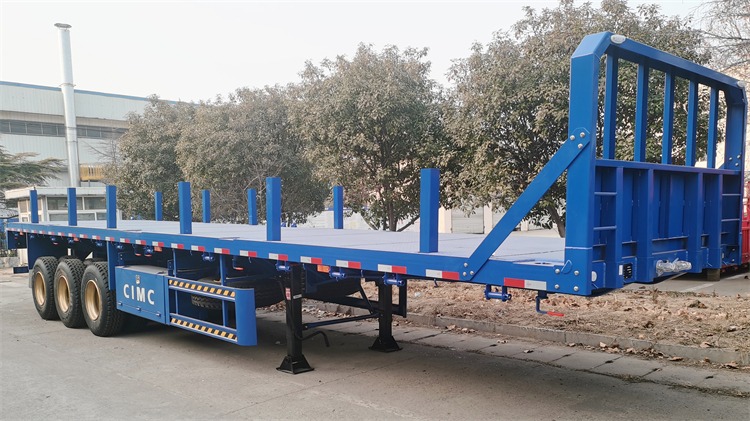 CIMC 40 Ft Flat Bed Truck Trailer for Sale in Tanzania