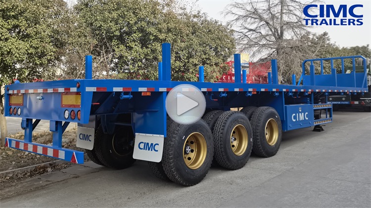 CIMC 40 Ft Flat Bed Truck Trailer for Sale in Tanzania