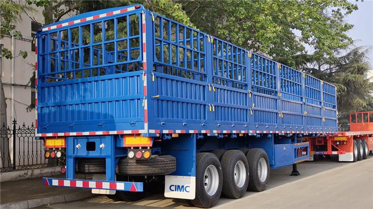 CIMC Cargo Fence Semi Trailer 80 Ton for Sale In Sudan
