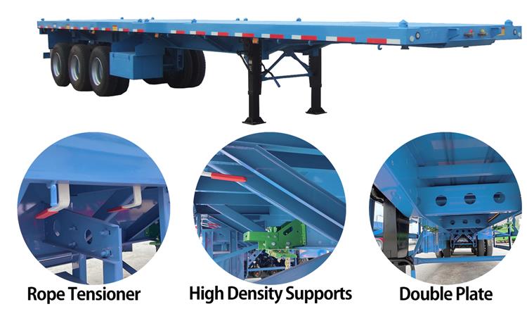 CIMC Flatbed Tri Axle Trailer for Sale In Zimbabwe | CIMC Trailers for Sale