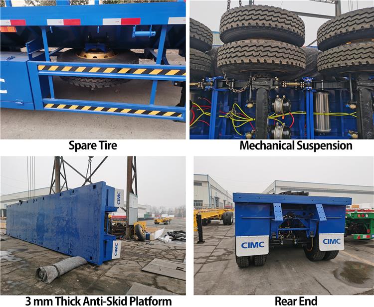 40 foot/feet Flatbed Tractor Top Semi Trailer for Sale | CIMC China Trailers