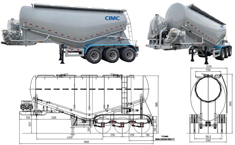 Dry Bulk Tankers Semi Trailer for Sale In Philippines - CIMC China Trailers