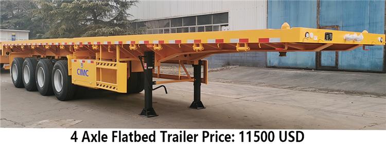 CIMC 40 Foot Flatbed Trailer for Sale | Flatbed Trailer Price | CIMC Semi Trailer