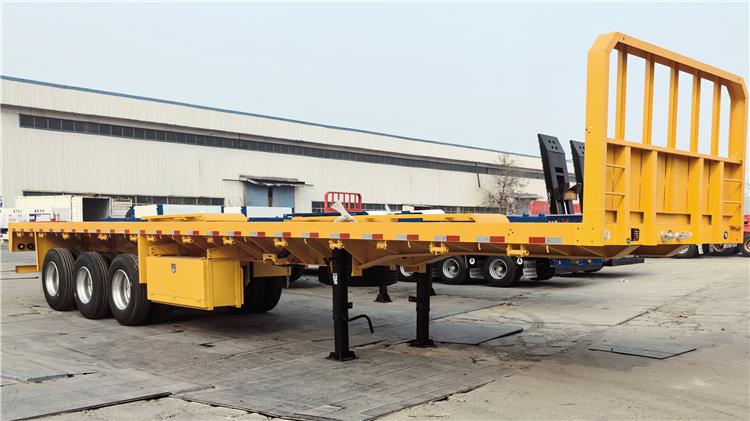 CIMC 12.5m Flatbed Trailer with Front Wall for Sale In Zimbabwe Harare