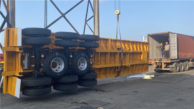 CIMC 12.5m Flatbed Trailer with Front Wall for Sale In Zimbabwe Harare