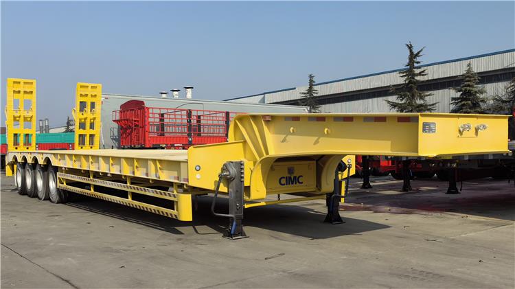 CIMC 4 Axle 100 Ton Low Loader Trailer for Sale In Angola