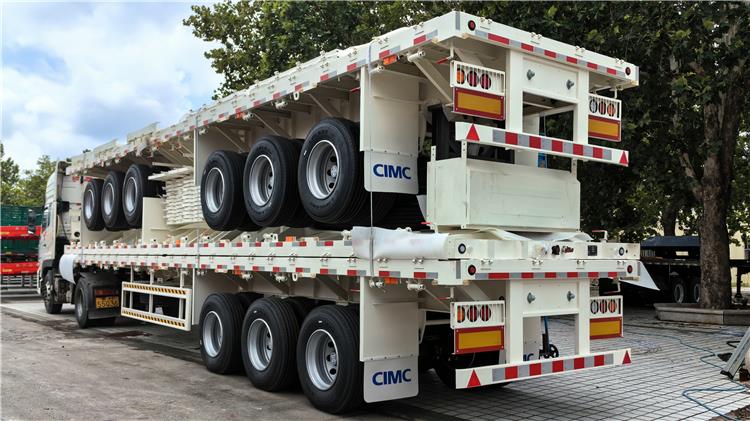 CIMC 80 Ton High Drop Sided Trailer for Sale In Tanzania