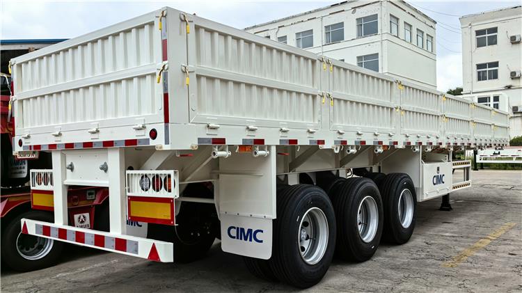 CIMC 80 Ton High Drop Sided Trailer for Sale In Tanzania