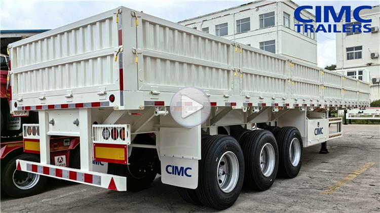 CIMC 80 Ton High Drop Sided Trailer for Sale In Tanzania