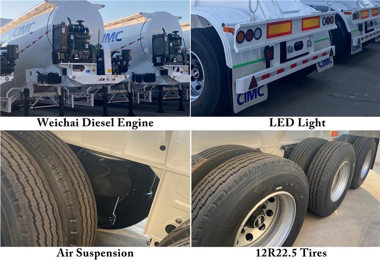 CIMC 5 Axle Bulker Cement Tanker Trailer for Sale in Ghana