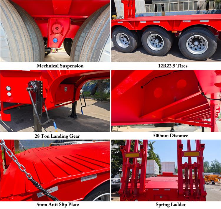 CIMC 3 Axle 80 Ton Low Loader Trailer for Sale In Sierra Leone