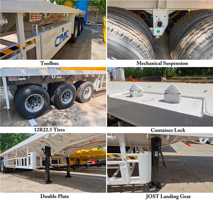 CIMC 13m Flatbed Truck Trailer for Sale In Saudi Arabia