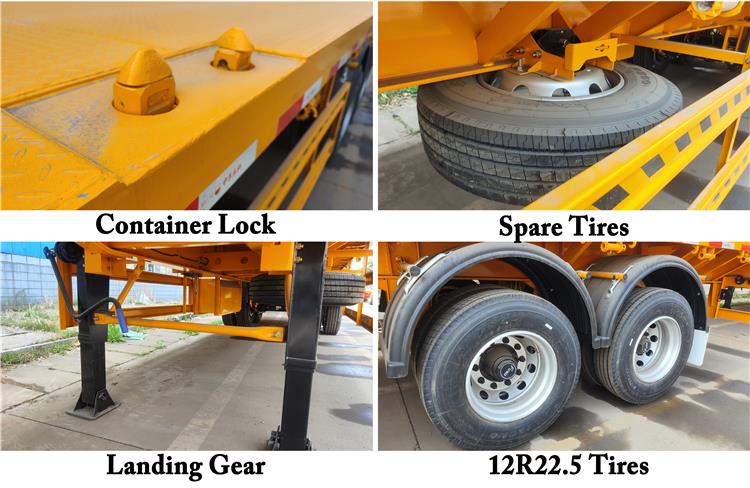 CIMC 2 Axle 40ft Flatbed Container Trailer for Sale In Jamaica