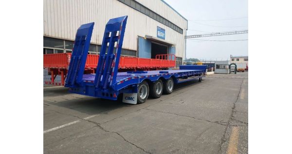 CIMC 2/3/4 axle lowbed semi trailer for Nigeria
