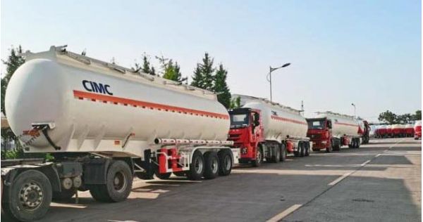 CIMC Tri axle fuel tanker trailer will be sent to Ghana