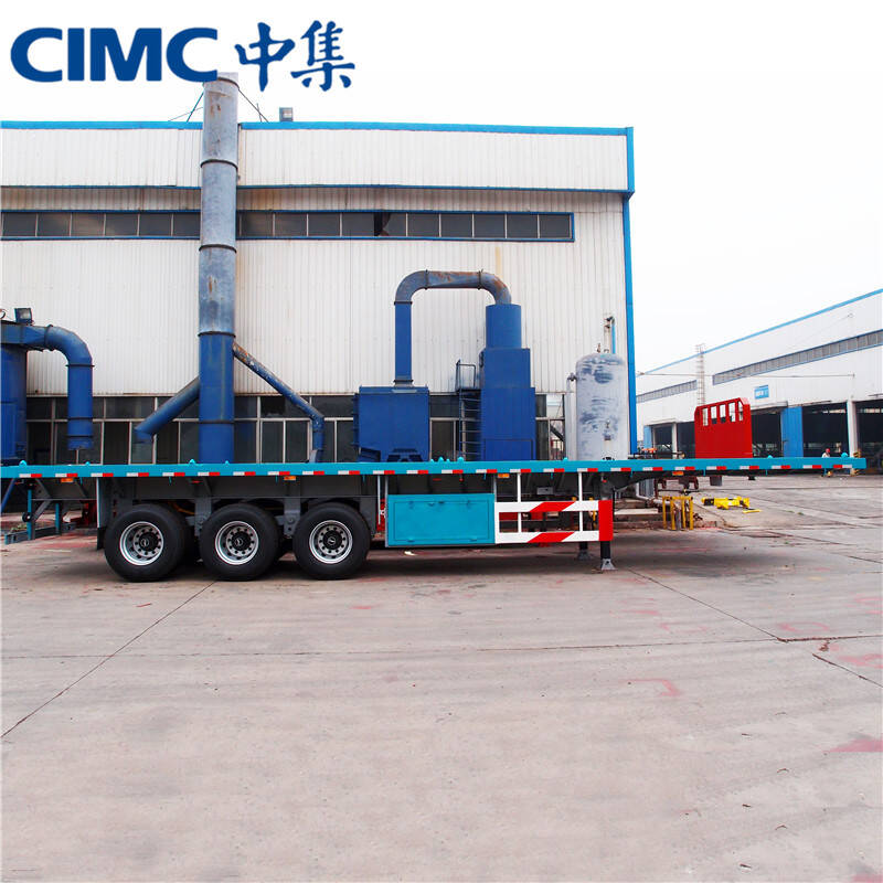 Tri axle flat deck trailer for sale