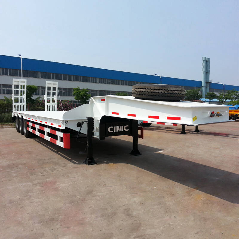 Three Axles Back Loading Lowbed