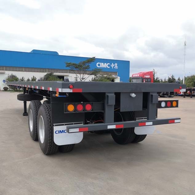 CIMC 2 Axle Flatbed Truck Trailer
