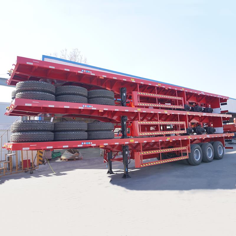 Tri Axle 40 Foot Flatbed Trailer