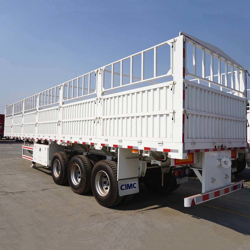 CIMC 3 Axle Livestock Cargo Fence Semi Trailer for Sale