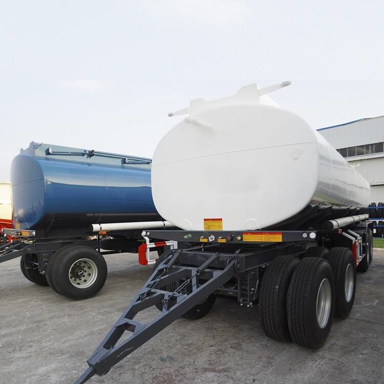 CIMC 3 Axles 20CBM Drawbar Fuel Tanker Trailer for Sale In Zambia