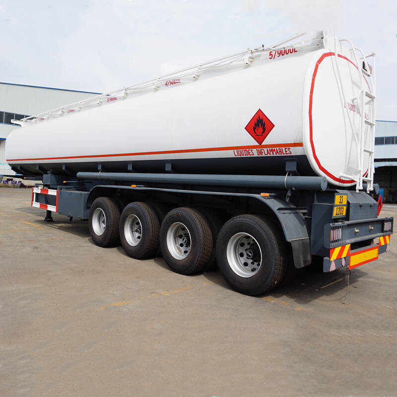CIMC 4 Axle 45000 Liters Monoblock Gasoline Tanker Truck Trailer for Sale