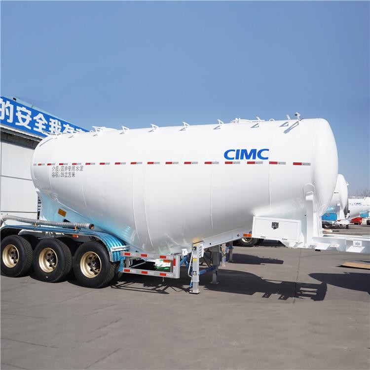 CIMC 12 Wheel Dry Bulk Cement Transport Tanker Truck Trailer for Sale