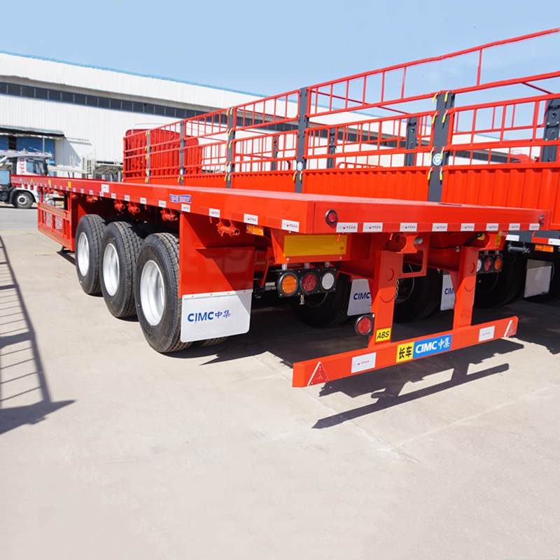 CIMC 3 Axle 40ft Flatbed Semi Trailer for Sale Manufacturer