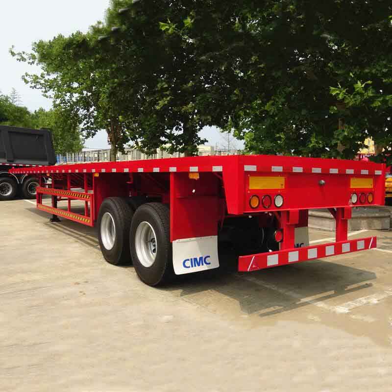 2 Axle 40Ft Flatbed Semi Trailer