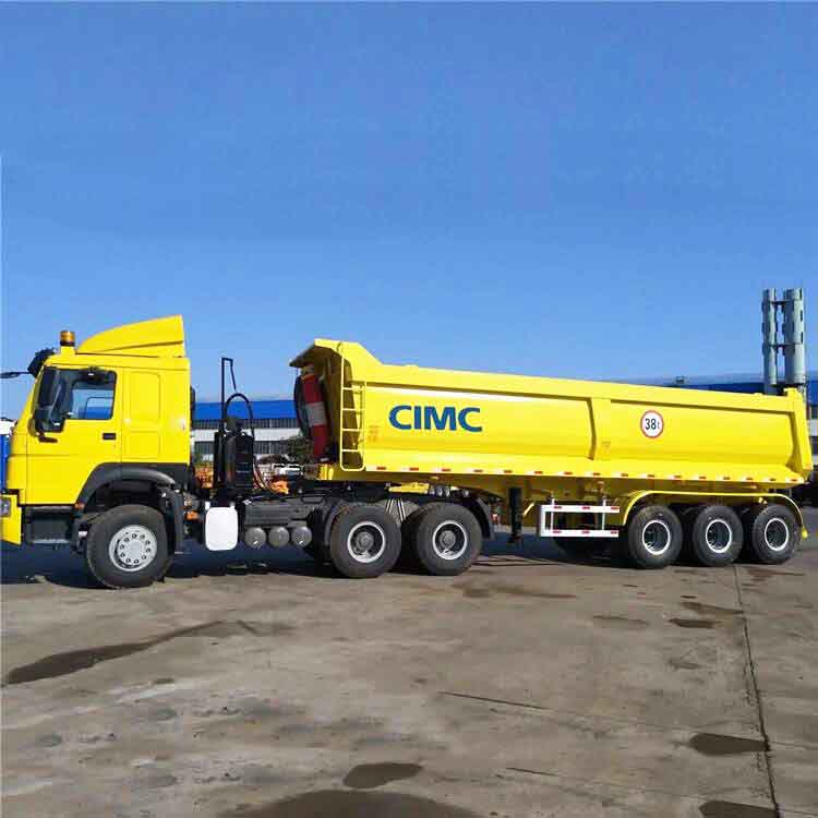 Price of 3 Axle Tipper Trailer 44m3 for Mines CIMC Trailer